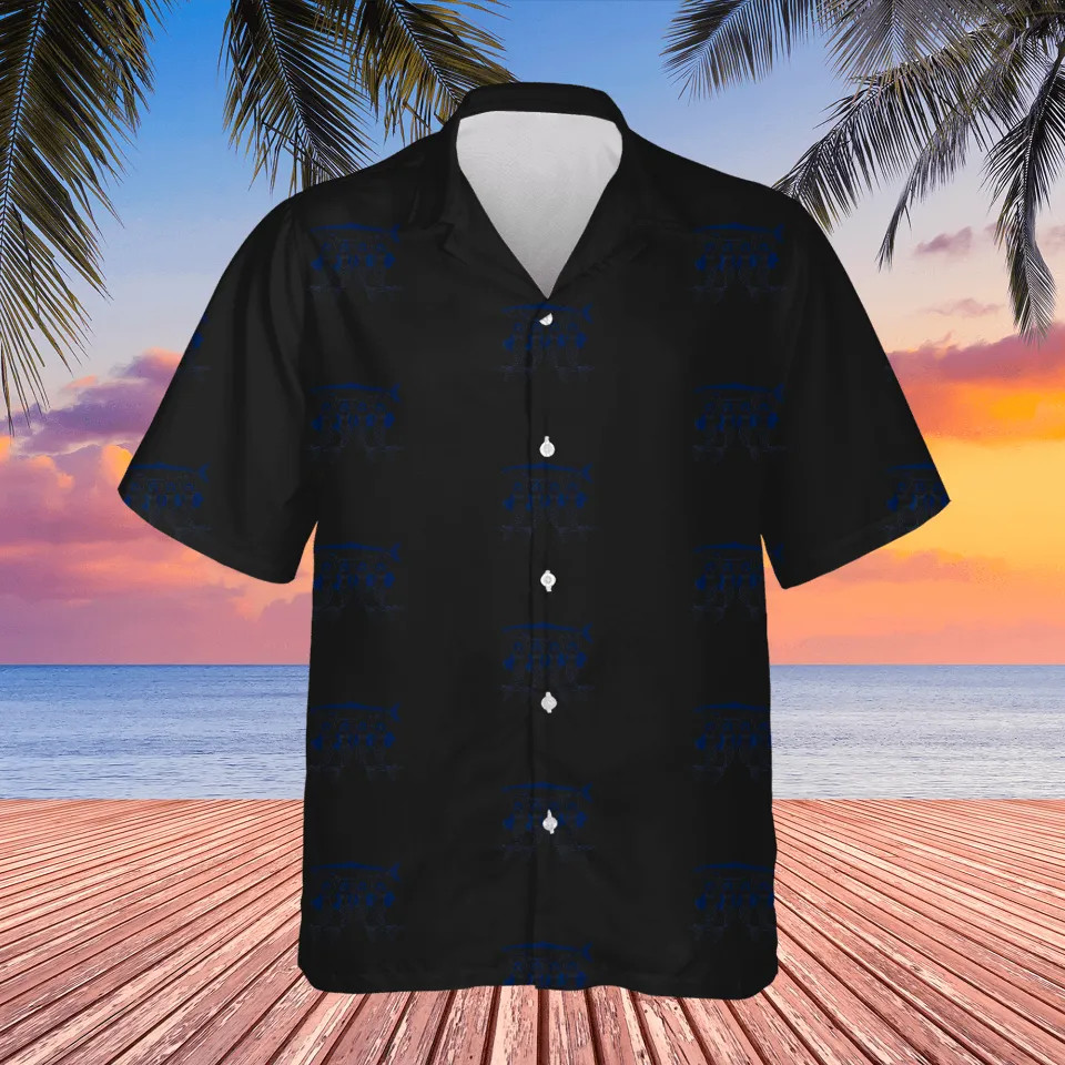 Mermaid Sardine Tinned Fish Ocean Print Hawaian Shirt Beach Foodie