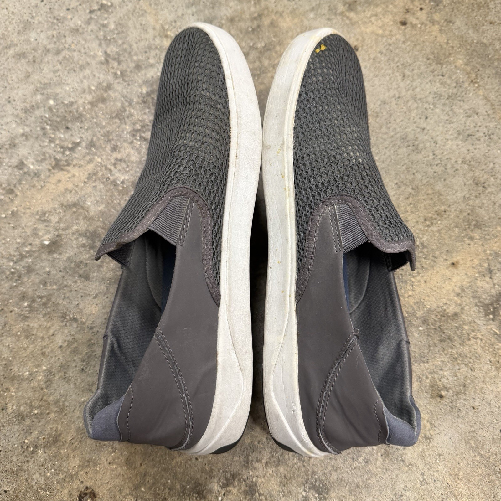 Olukai Lae’ahi Slip On Sneakers Shoes Mens 10.5 Grey Gray Mesh Casual