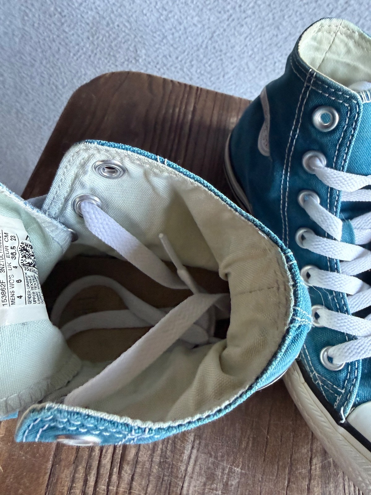Converse Chuck Taylor All Star High Top Canvas Sneaker Men 4 Women 6 Turquoise
