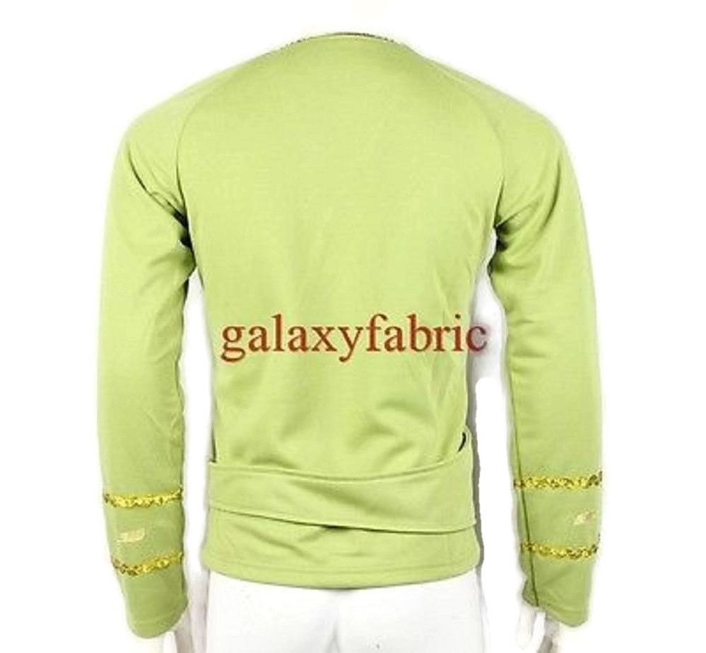 Star Trek Green Wrap Command Uniform Costume Shirt TOS The Original Series