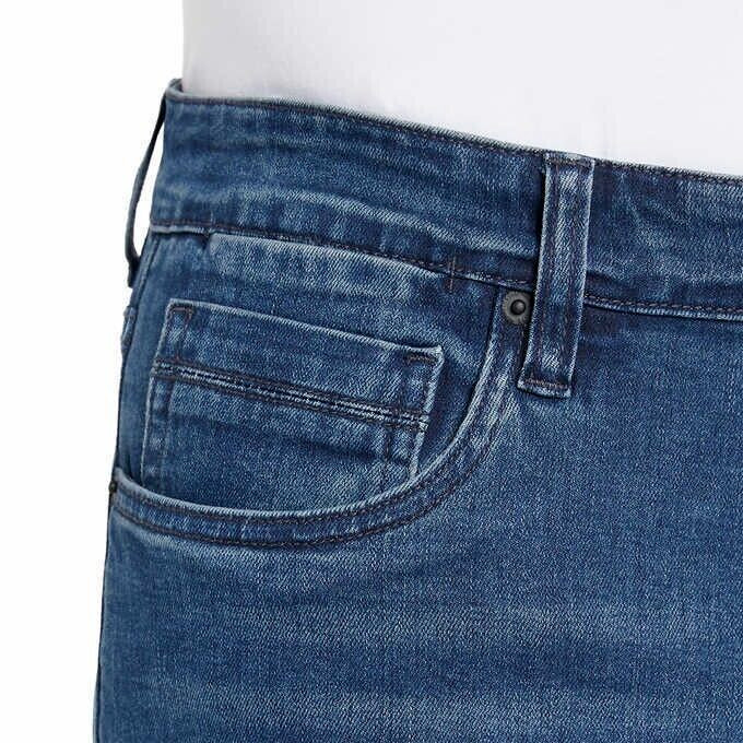 Kenneth Cole Men’s Straight Fit 2 Way Stretch Denim Jeans