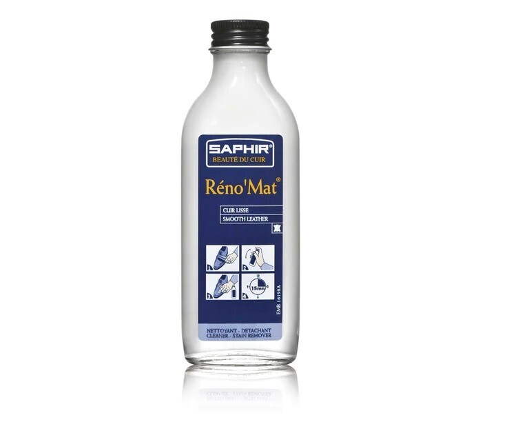 Saphir Réno’Mat Cleaner and Stain Remover – Bottle 100 ml – Made in France