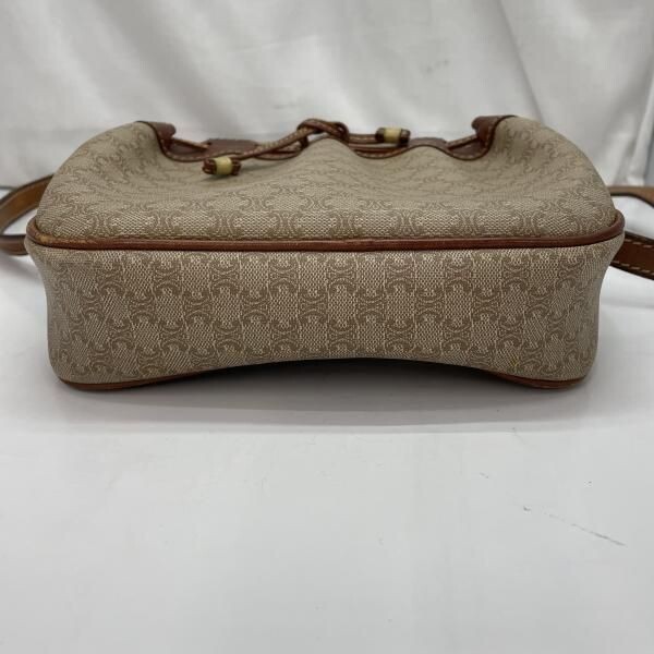 CELINE Shoulder bag Macadam Beige Vintage Authentic From Japan
