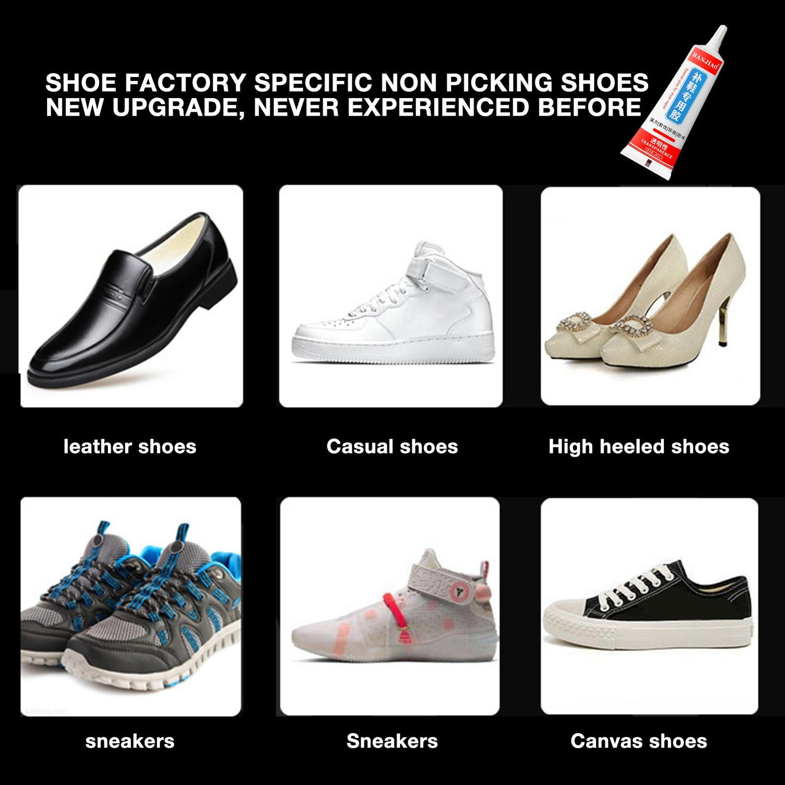 `2Pcs 60ml Shoe Glue For Sneakers Quick Dry Adhesive For Boots Resin Glue`