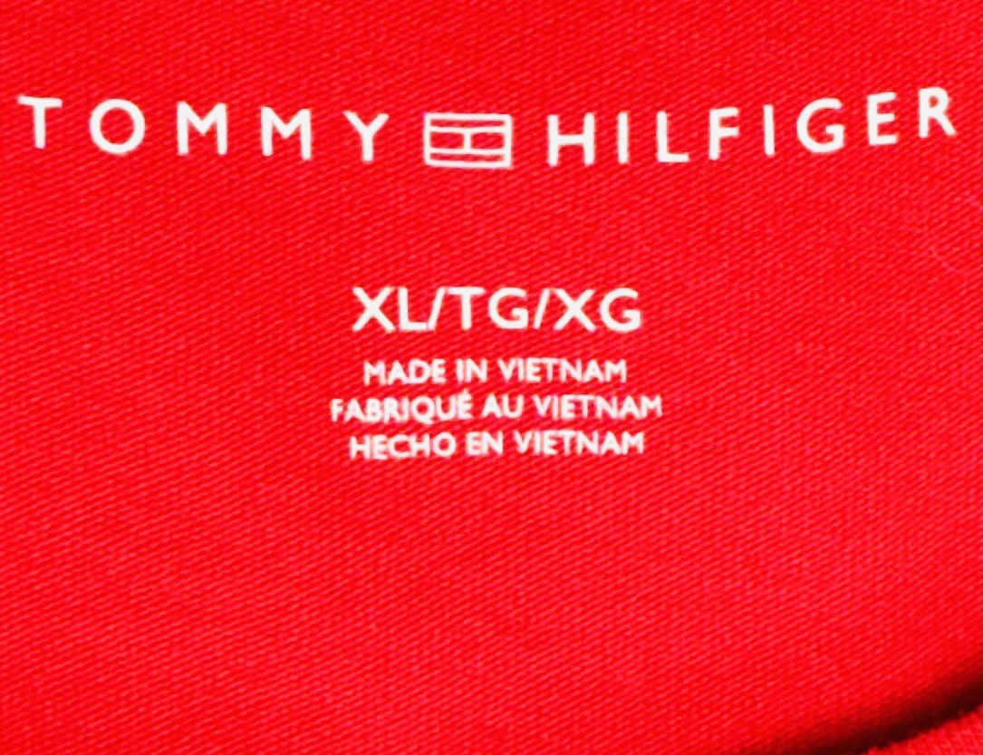 Tommy Hilfiger Women’s Size XL Red Cotton Blend Pullover S/S T-Shirt Heart Logo