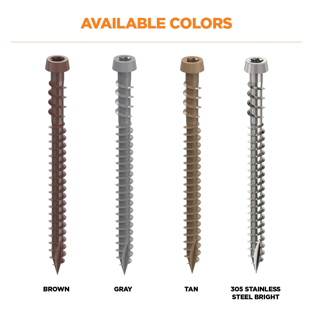 CAMO #10 x 2-1/2-in Composite Deck Screws 1000 -Per Box|14472