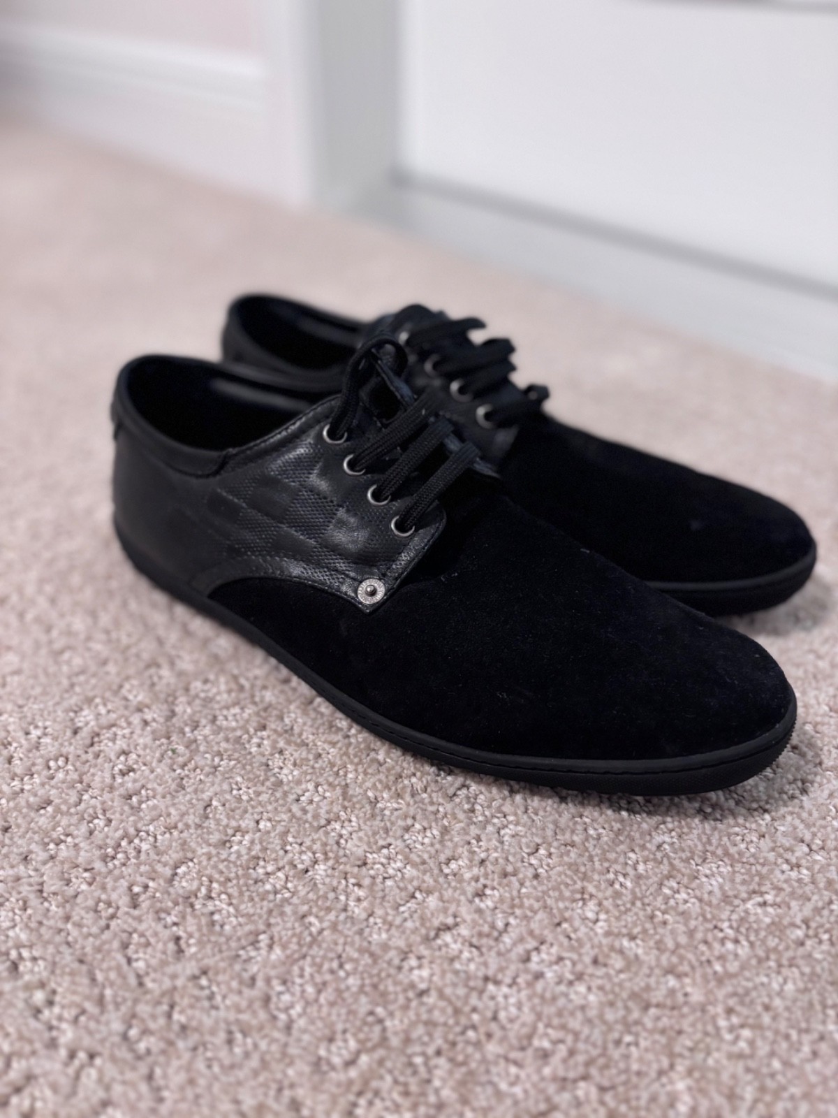 Louis Vuitton black derby sneakers