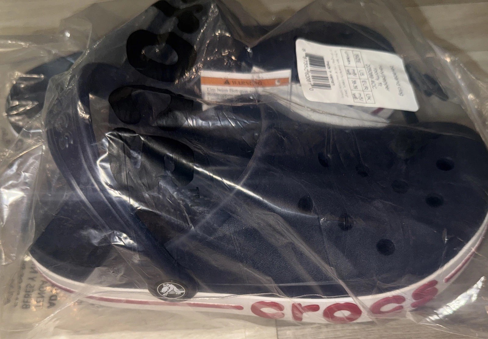 Crocs Unisex Bayband Clog Navy Pepper Size: M6/W8