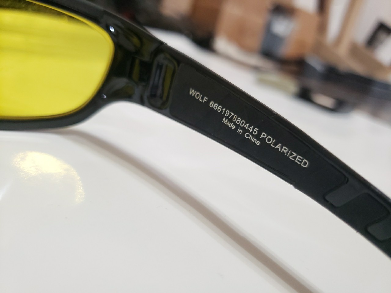 Wolf Shiny Black SUNGLASSES Gtv 59-17-132mm Carbon Fiber FRAMES ONLY C16