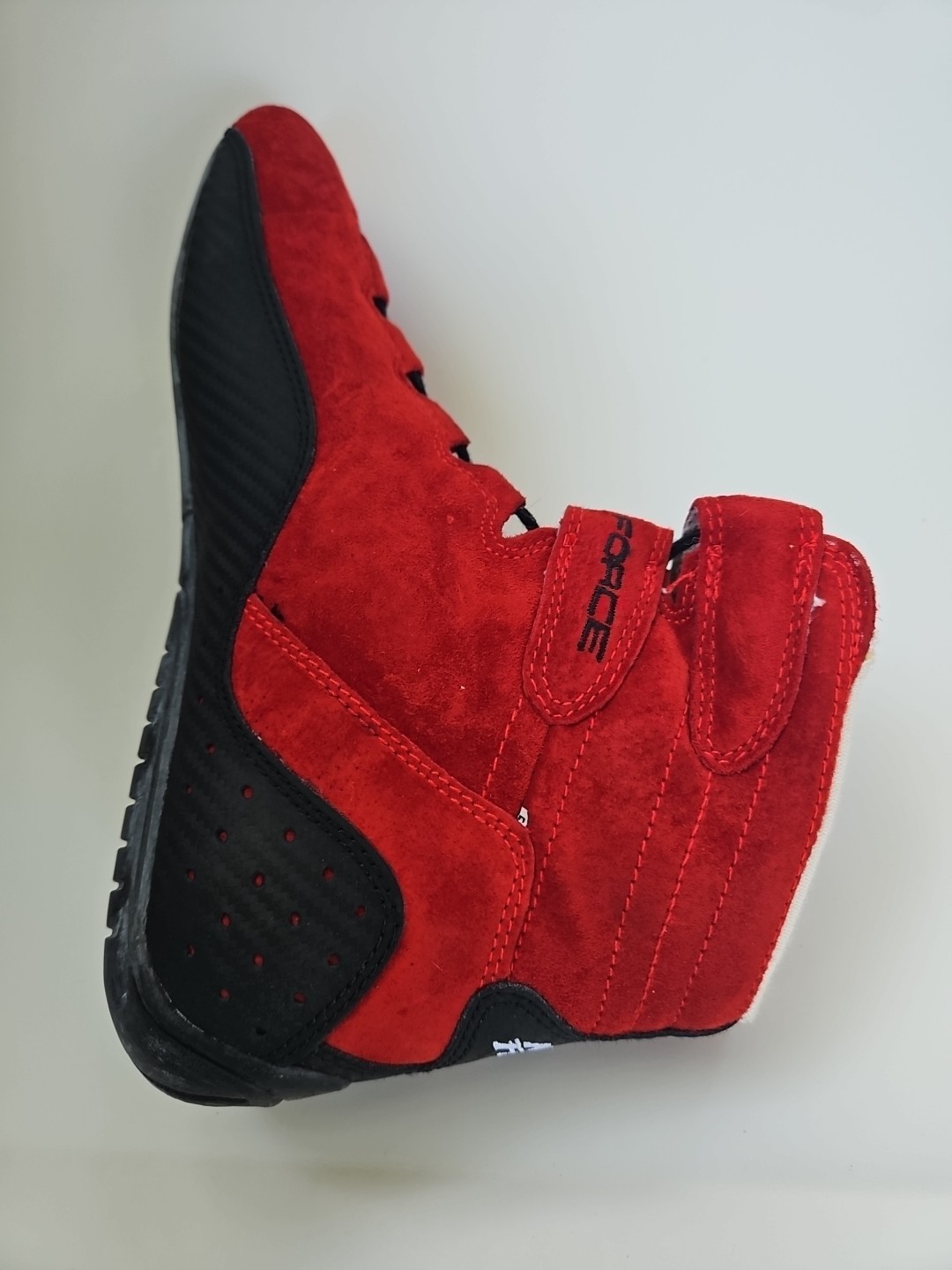 No Fear Driving Force T-4 Auto Racing Suede Shoes Mens Size 9 New In Box Red