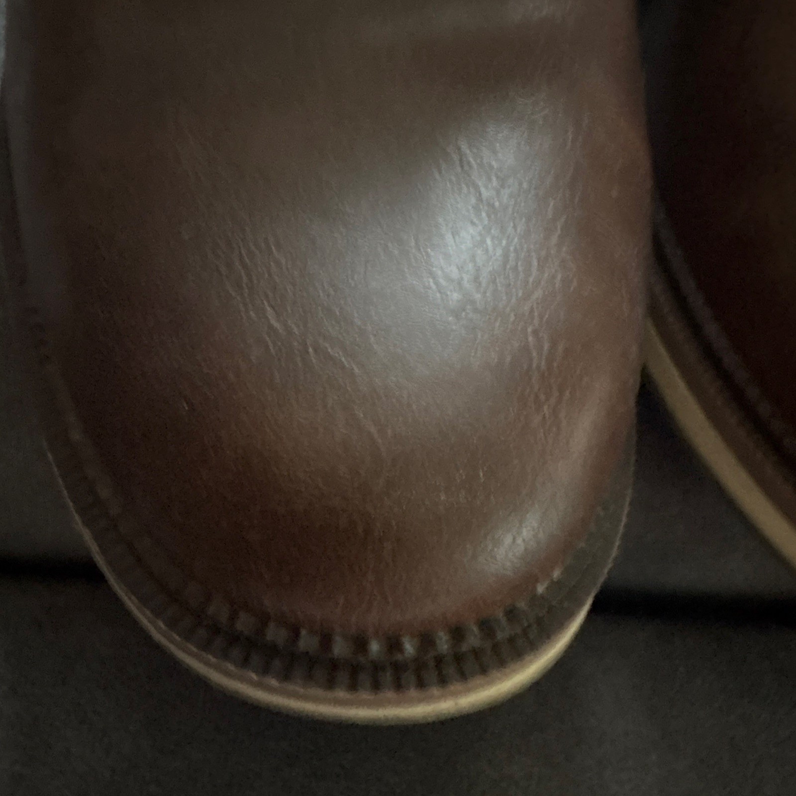 Sonoma Men’s Brown Leather Lace-Up Oxford Dress Shoes Round Toe US 9.5