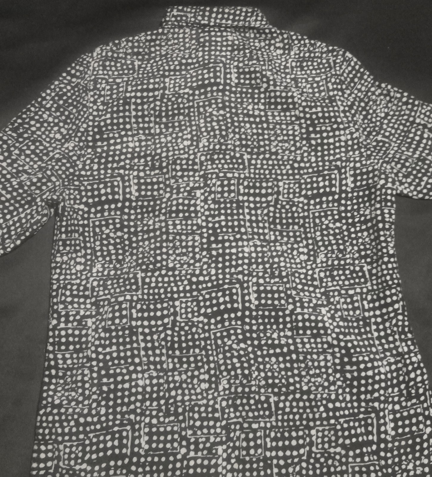 Brownstone Studio New York Shirt Dress Size 12 Black White Polka Dot Belted USA