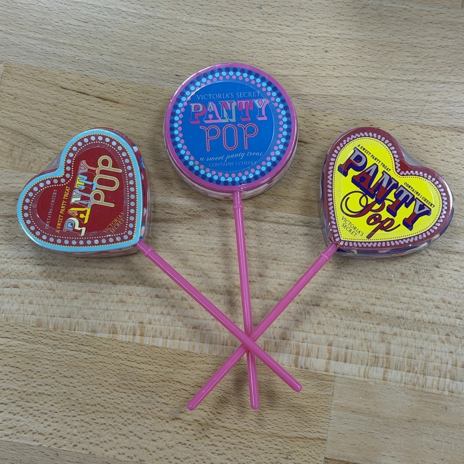 VTG Victoria’s Secret PINK Panty Pop Vintage VS Pink Cheeky on a Stick GIFT XS/S