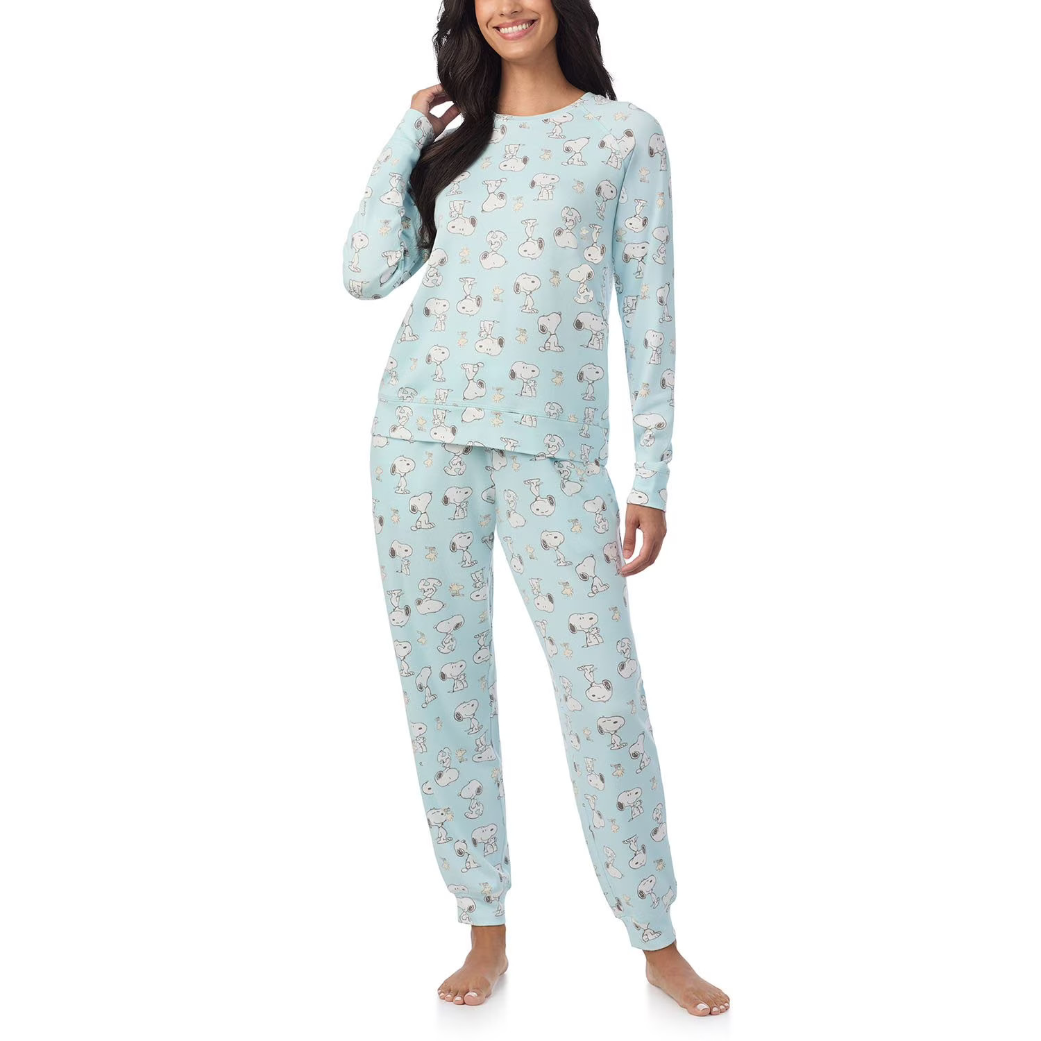 Snoopy Women’s 2-Piece Pullover and Jogger Pajama Set Many Size NEW
