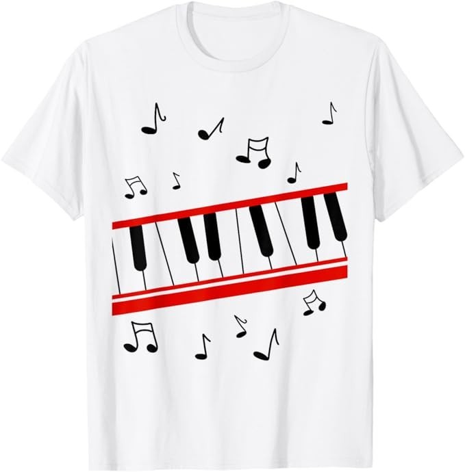 Retro 1980s Beat It Piano T-Shirt cartoon version T-Shirt
