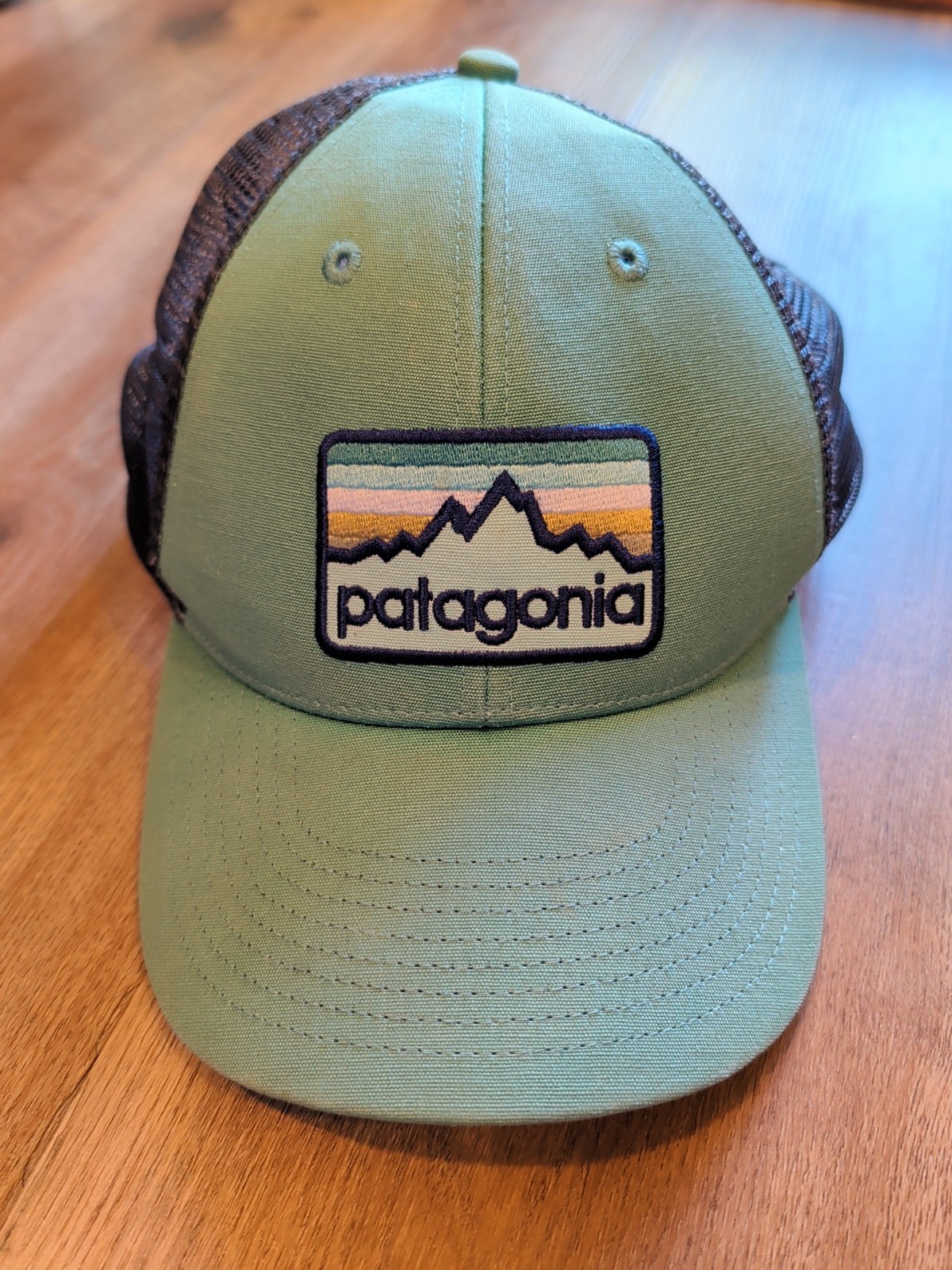 Patagonia Lo Pro Trucker Hat Logo Mesh Cap Snapback – Green
