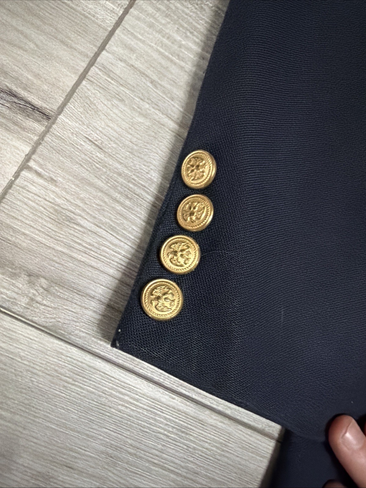 Mens Navy Blue Suit Coat Commodore Pins – Byc, Sbc, Yacht Clubs Biscayne Bt31