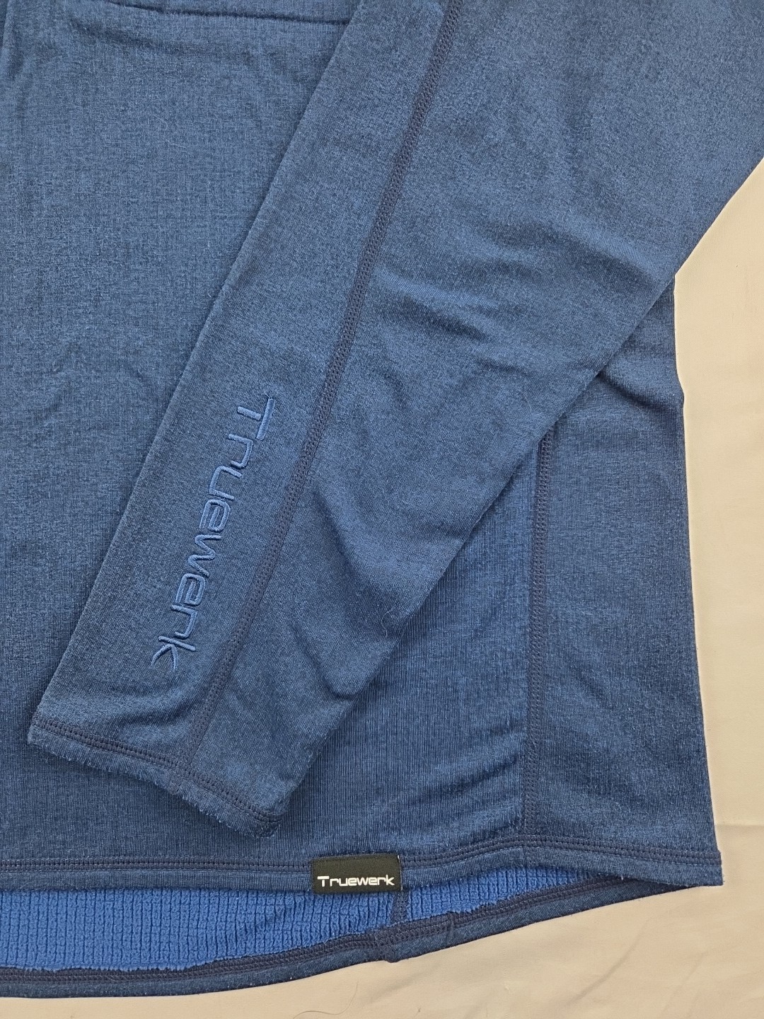 Truewerk 1/4 Zip Thermal Fleece Lightweight Performance Stretch Workwear Large