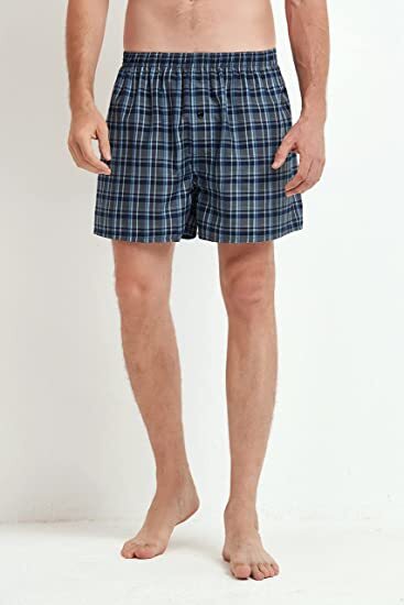 3-12 Pcs For Mens Boxer Shorts Underwear Trunk Plaid Classic Cotton Size M-2XL