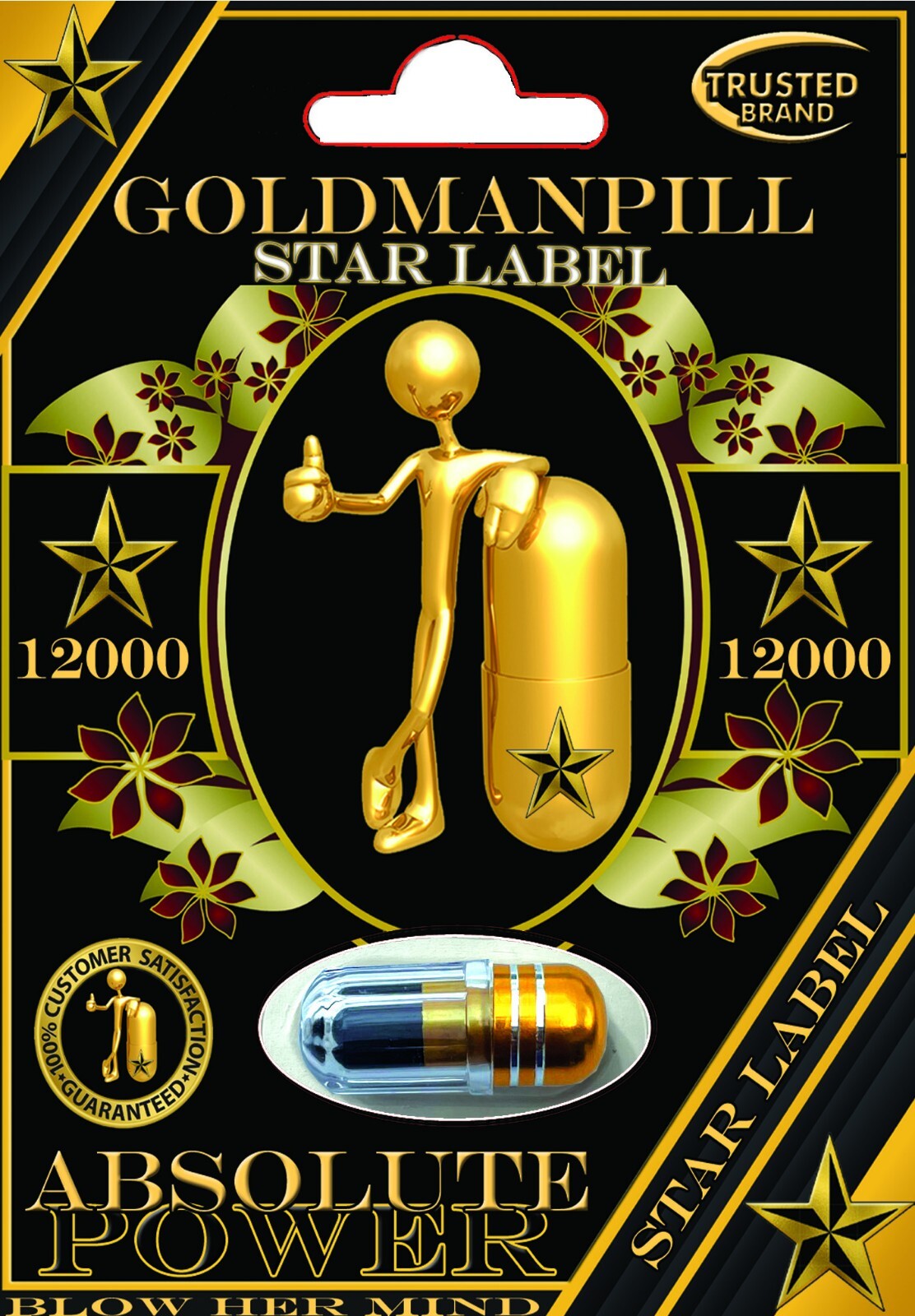 100% ORIGENAL GOLDMAN STAR WOODY 10000MG