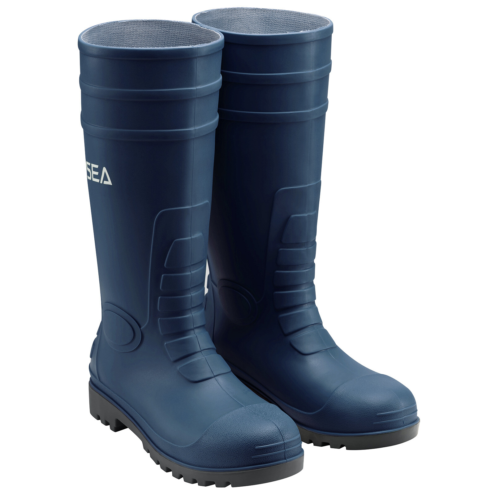 HISEA Men Rain Boots w/Steel Shank Waterproof Corrosion-Resistant Mud Work Boots