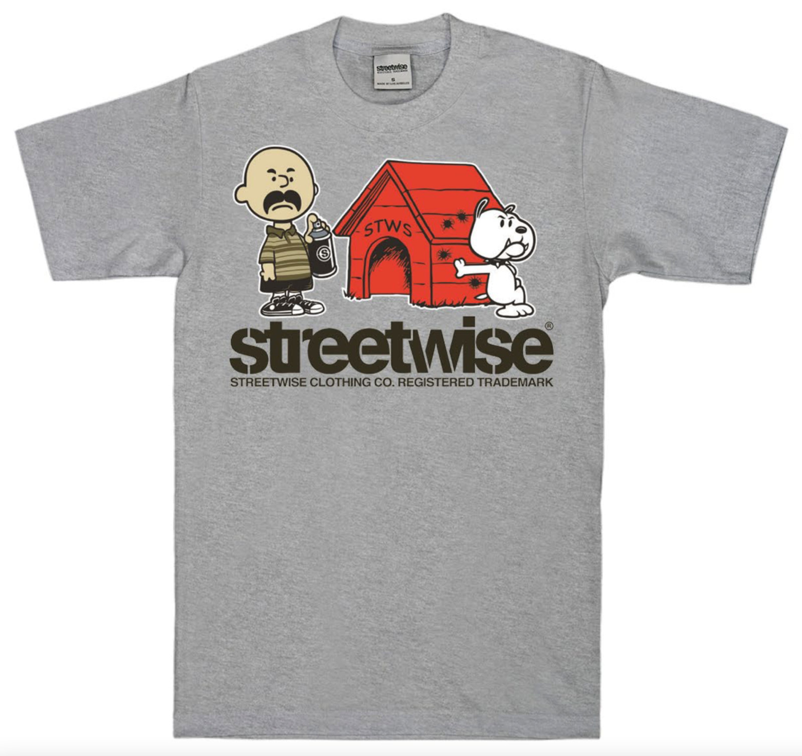 streetwise Carlos Graphic T-Shirt Black & Gray M-5XL