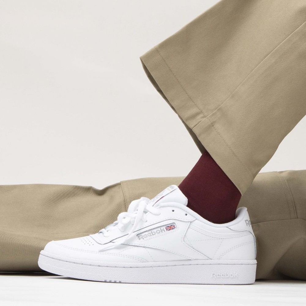 Reebok Club C 85 White Grey （AR0455N ）100000154 Men Size 9-13 Brand New