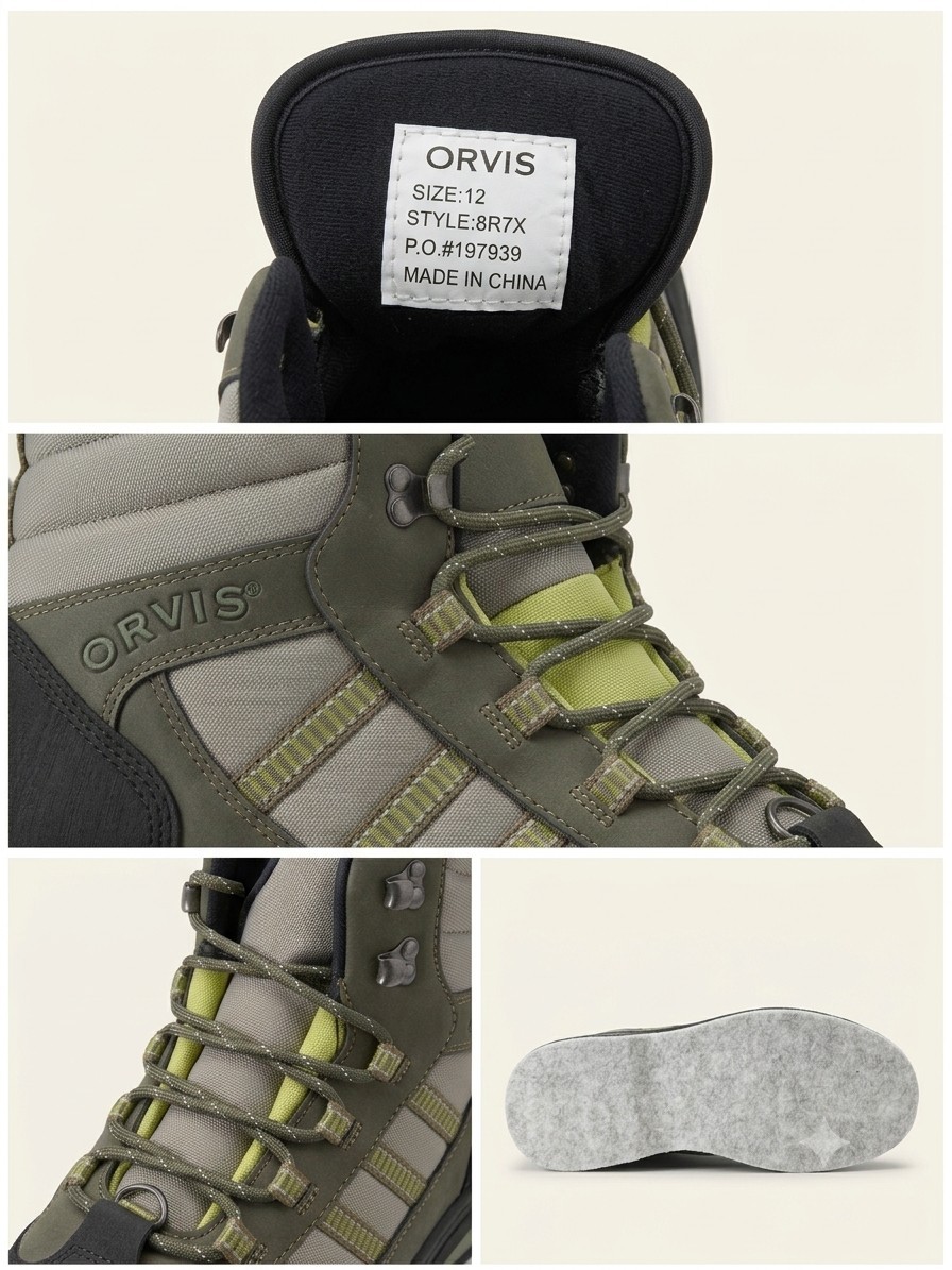 Orvis Encounter Fly Fishing Wading Boots Felt Sole Men’s Size 12 New No Box