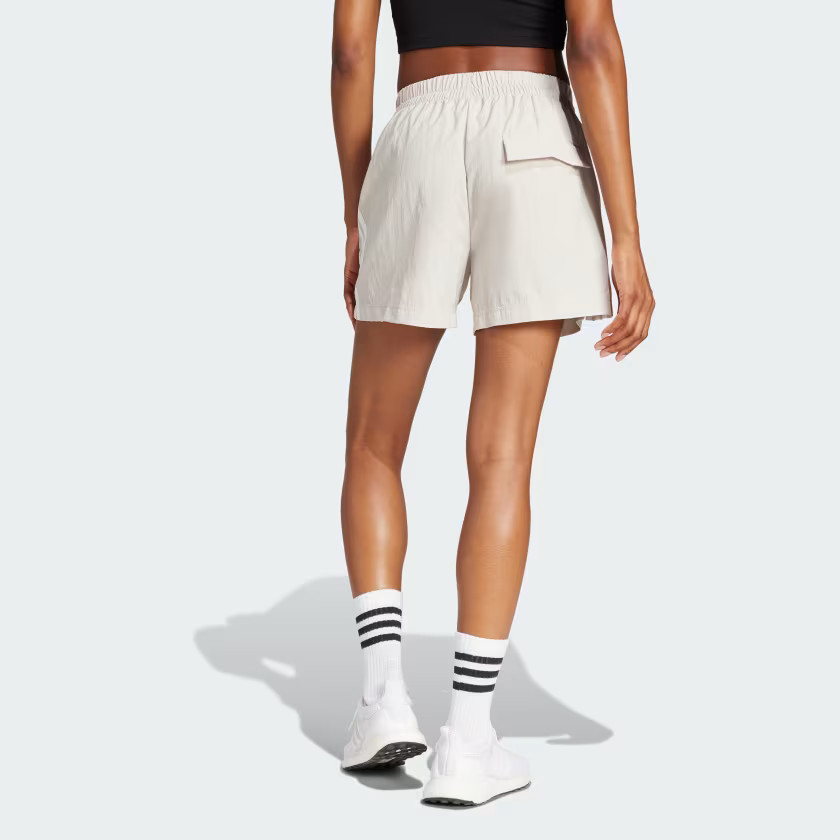 adidas women Essentials 3-Stripes Lifestyle Woven Shorts
