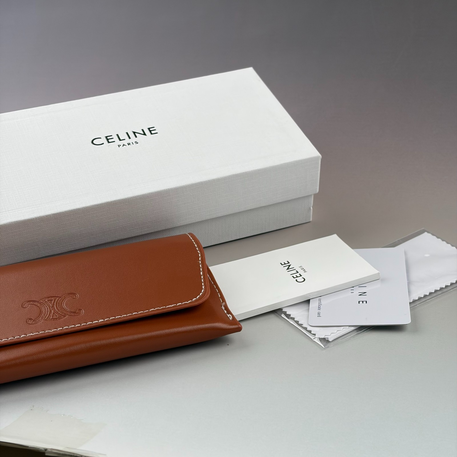 New In Box – Celine Women’s Triomphe Cat Eye Sunglasses Black Designer Travel