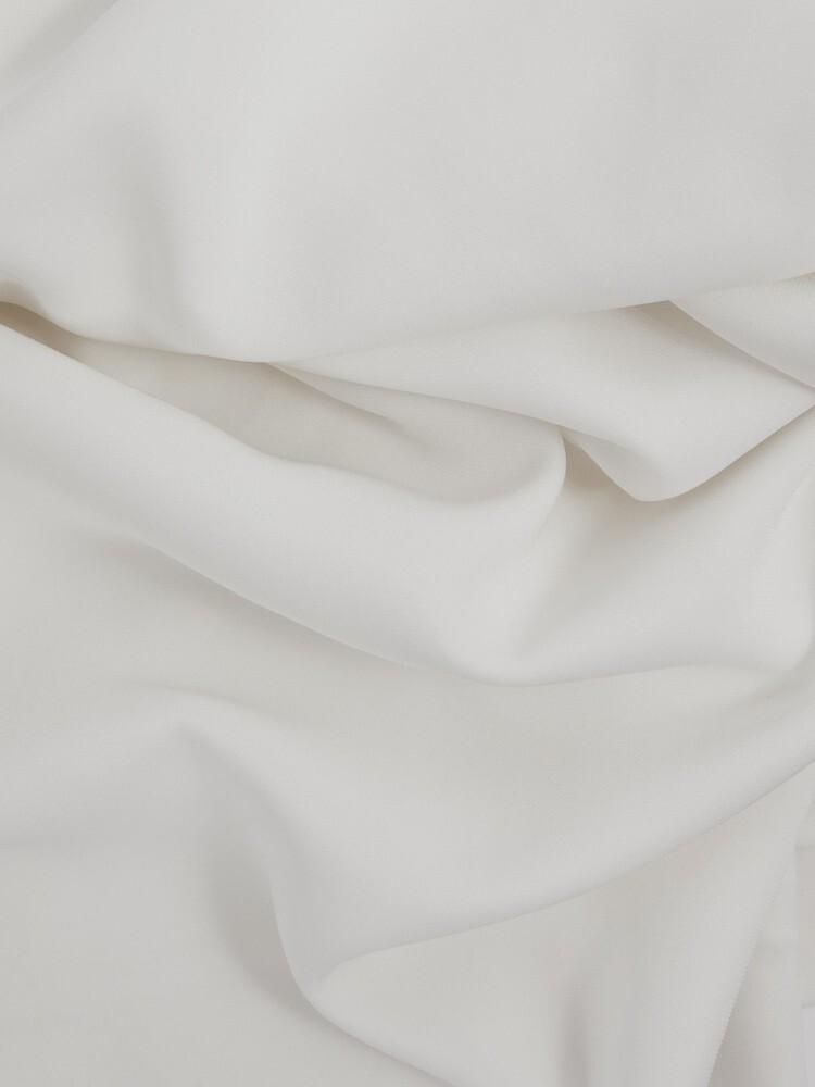 REISS Laurey Draped Bodycon Midi Dress in Ivory