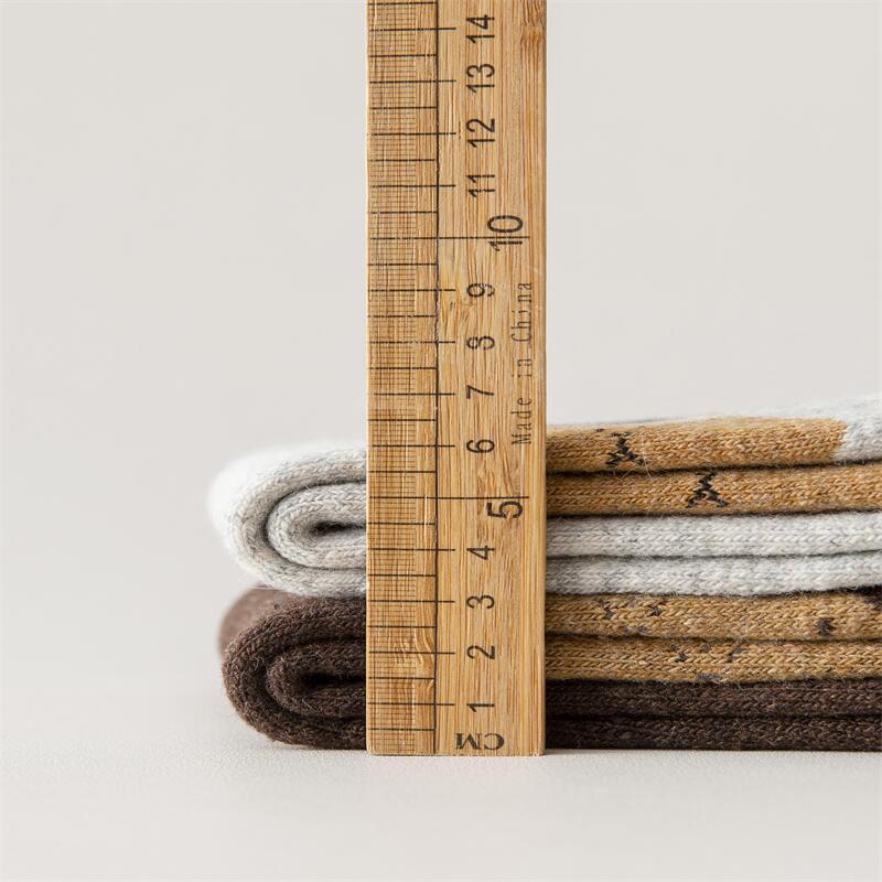 4 Pairs Mens Wool Crew Socks Winter Heavy Duty Warm Work Boots Socks Cotton US