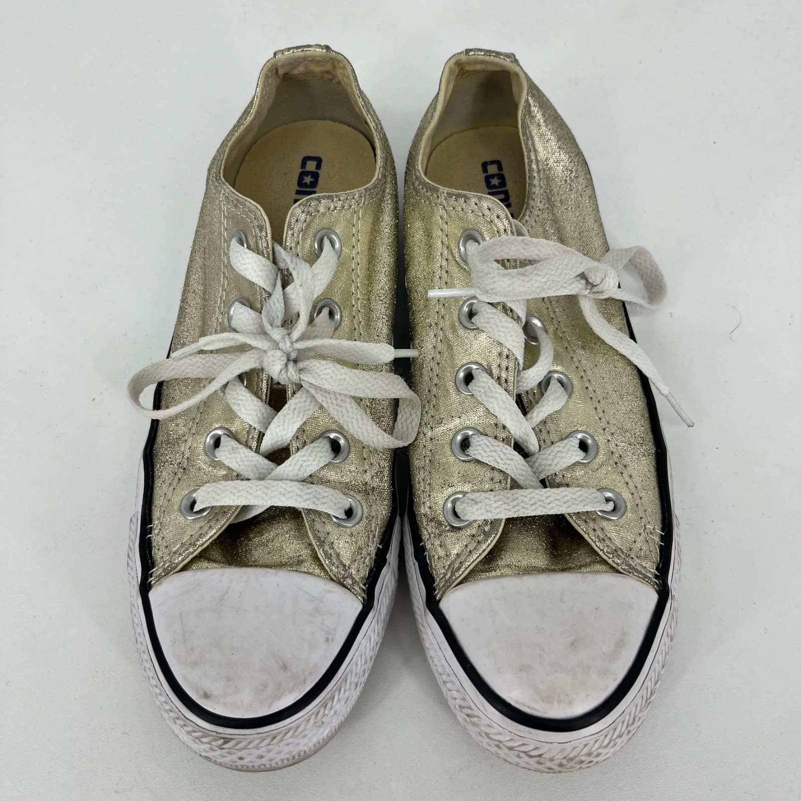Converse Shoes Men’s 4 Women’s 6 Chuck Taylor All Star Ox Sneakers 153181F Gold
