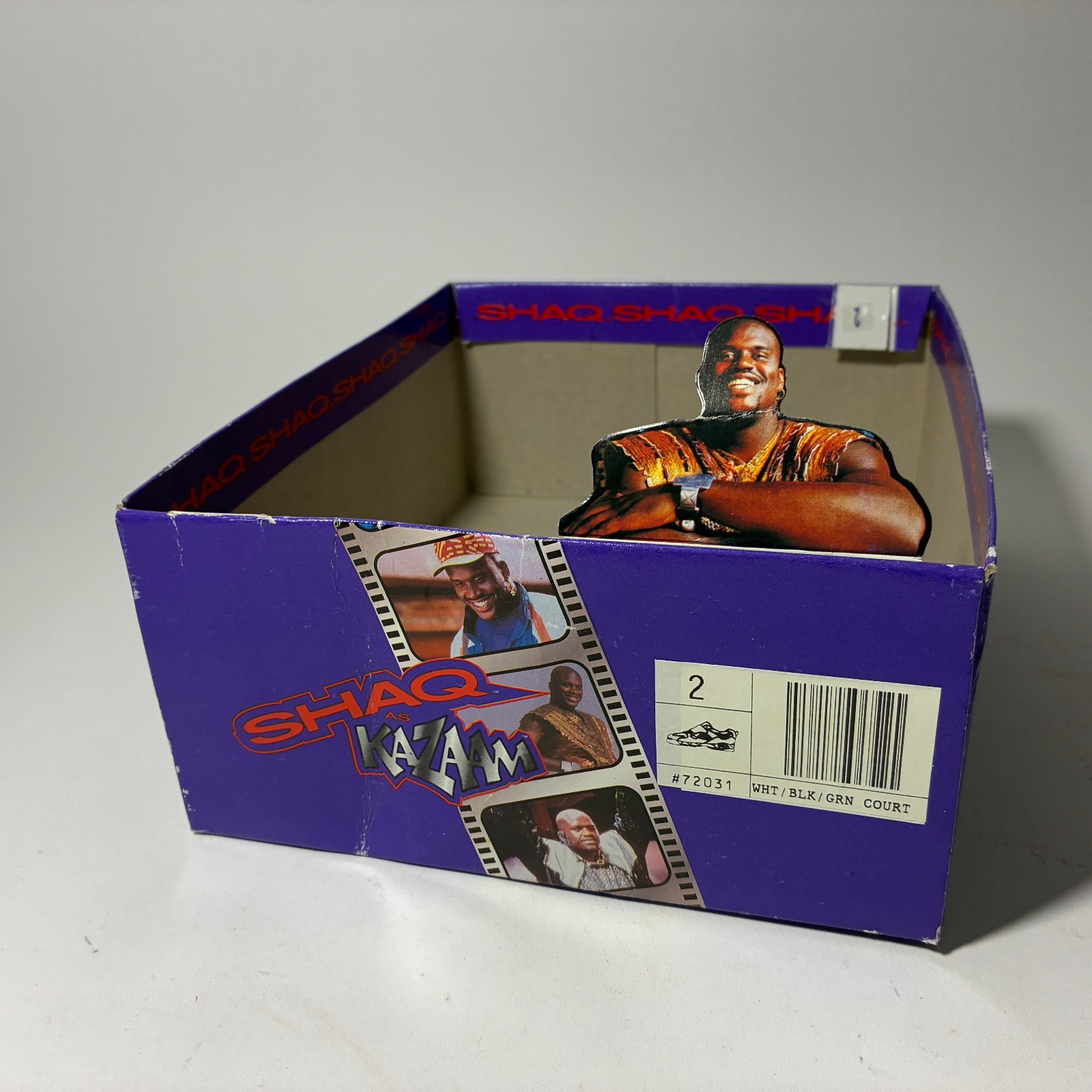 Shaq as Kazaam Show Box – 1996 KidsNATION – EMPTY BOX – no shoes