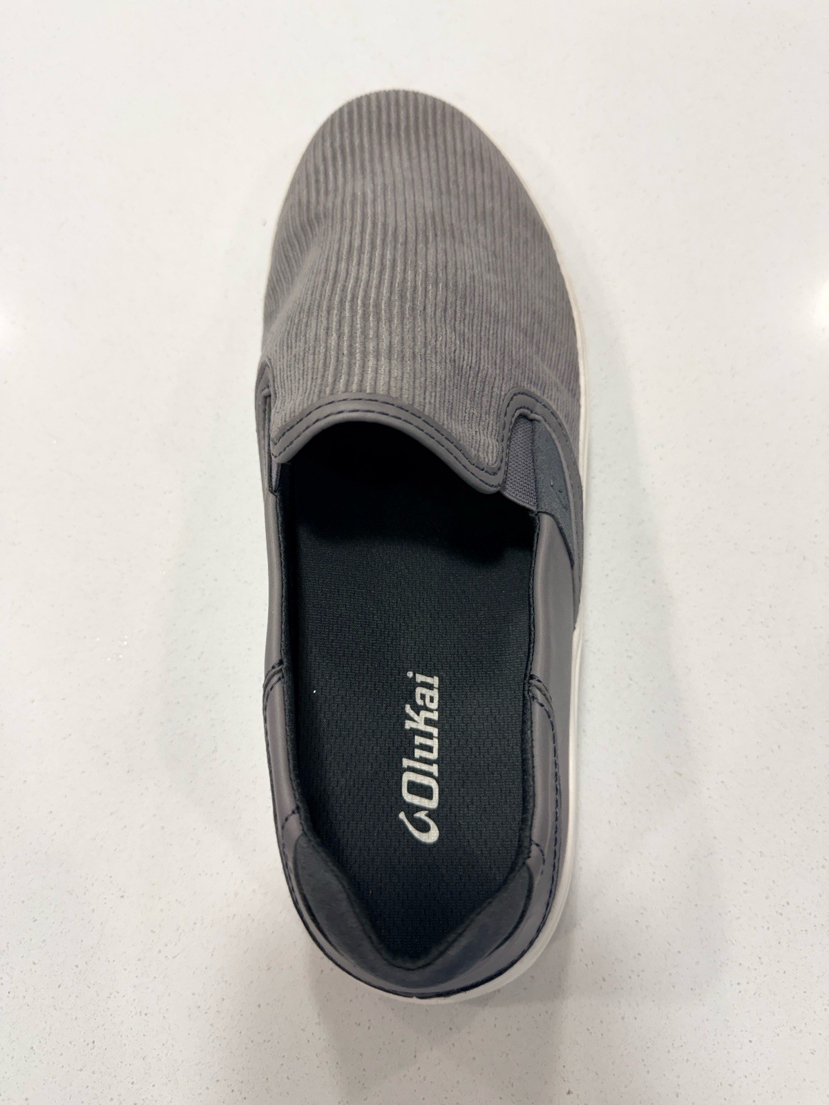 Olukai Men’s Lae’ahi Kapa Corduroy Shoes Graphite Dark Shadow Size 10 MSRP $120