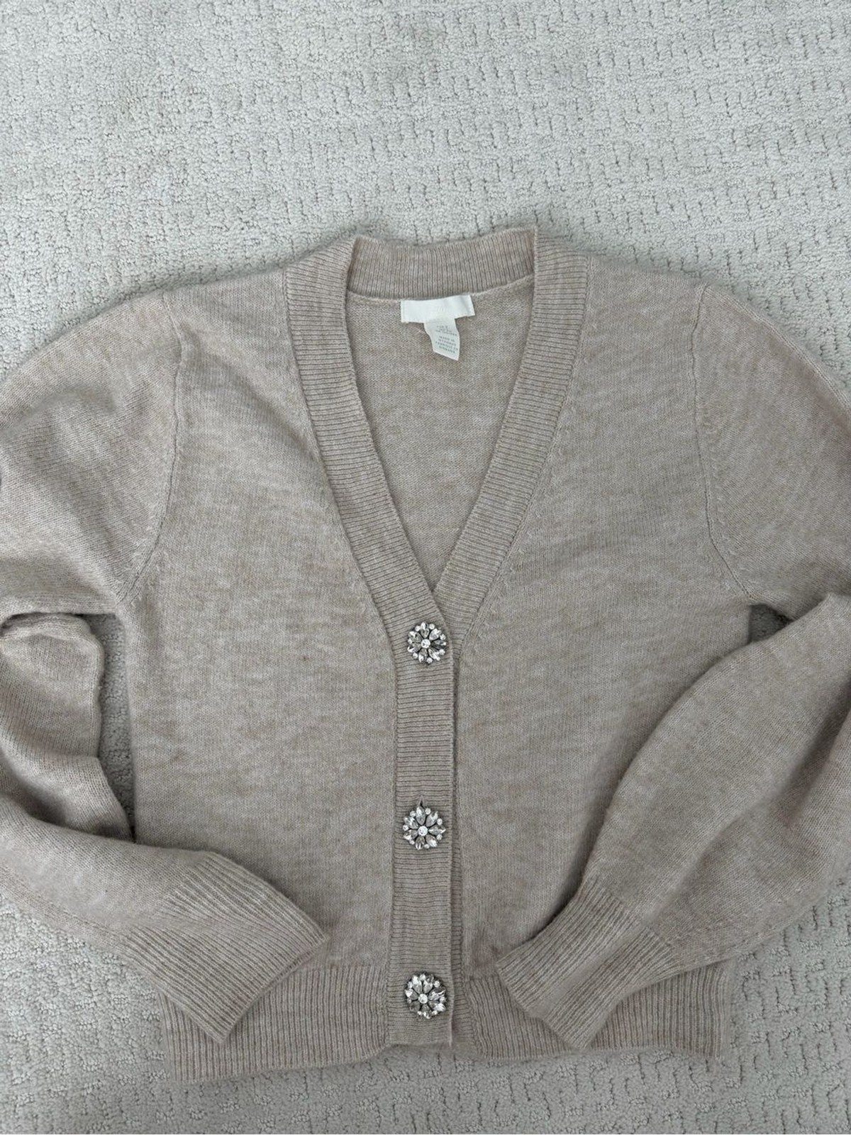 H&M Women’s Cowl Neck Sweater – Cream Beige