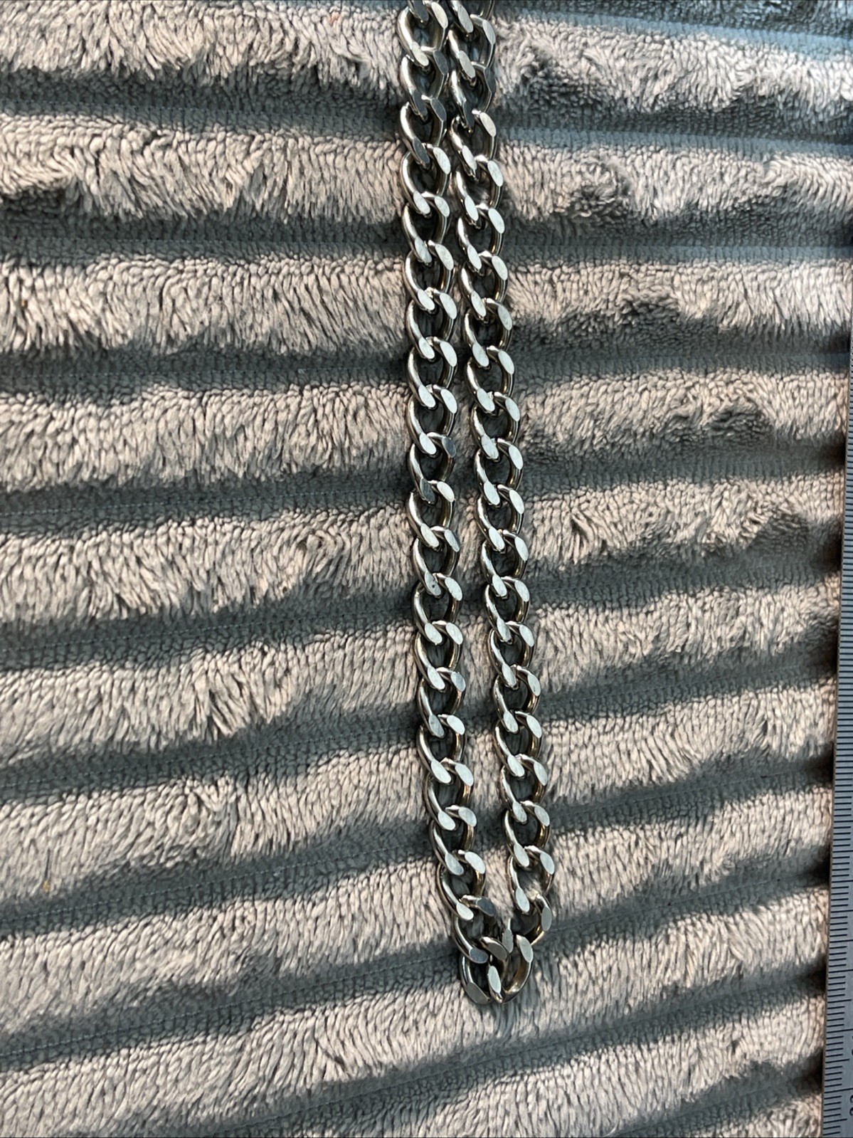 Vtg Replacement Wallet Chain Leather Belt Loop Strap 12” Chain Biker Trucker