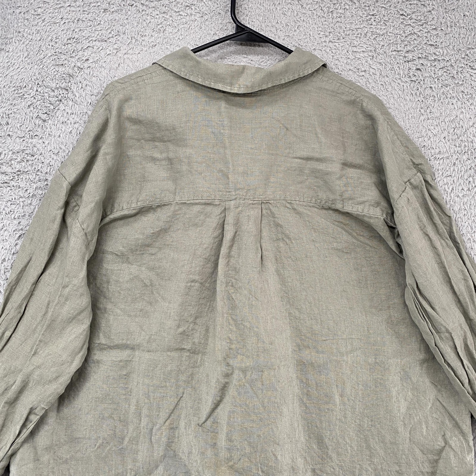 Everlane Linen Shirt Womens XL Button Up Relaxed Long Sleeve Minimalist Capsule
