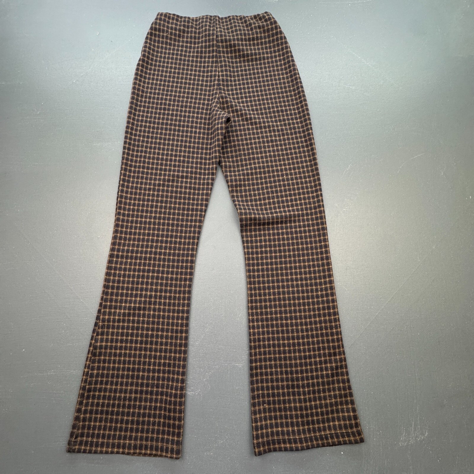 Urban Outfitters Pants Women’s Small Brown Black Checkered Stretch Retro Flare