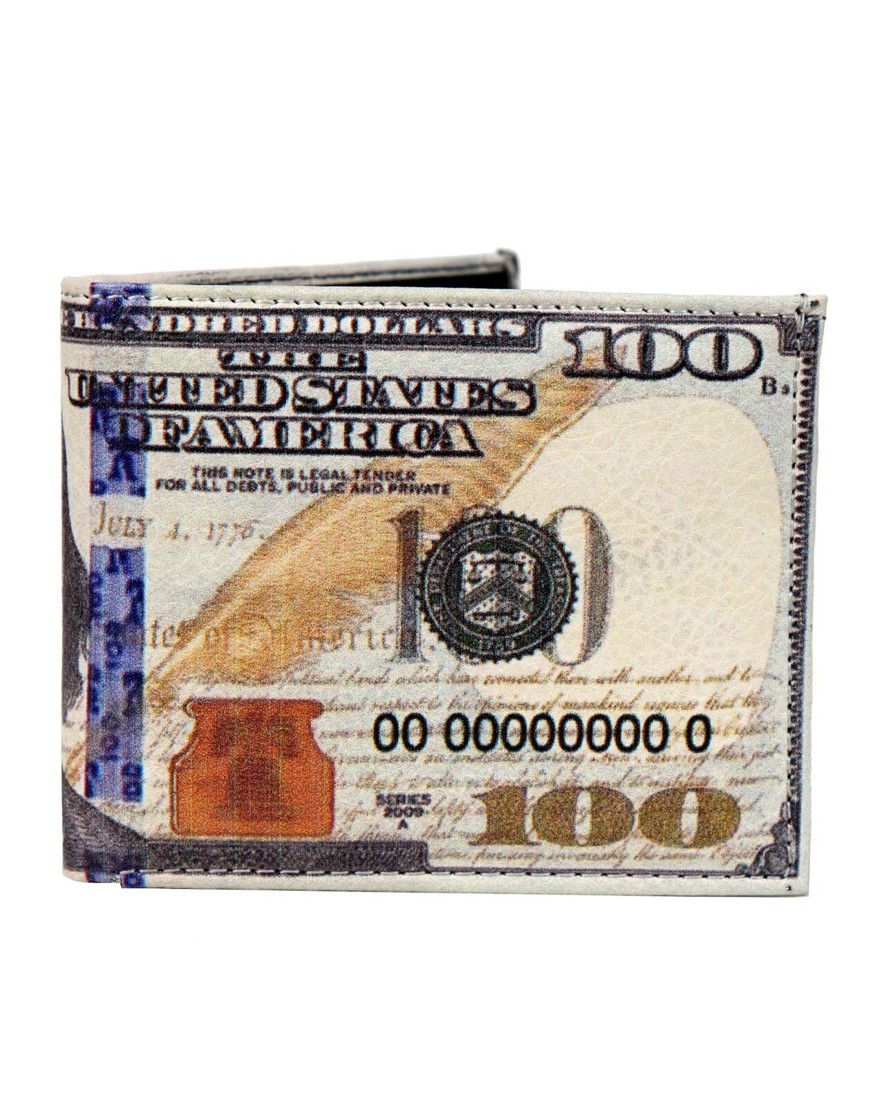 Men’s $100 Dollar Bill Wallet Novelty Fun Accessories Gift Box Included