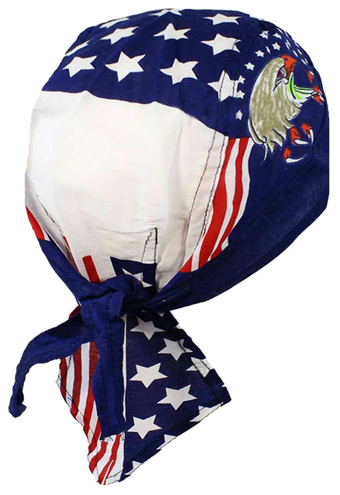 American Flag Skull Cap Patriotic Doo Rag Bald Eagle Bandana Dorag Stars Stripes