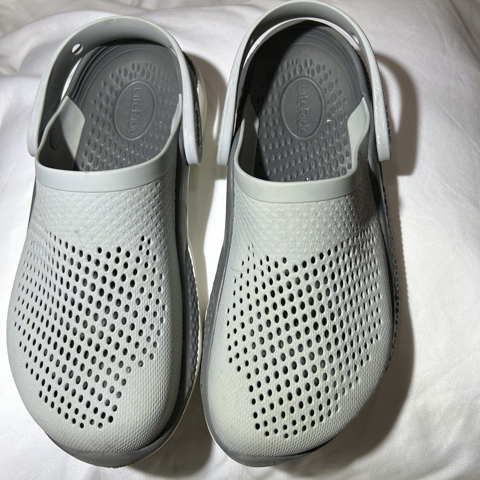 Crocs LiteRide 360 Clog Sandal Gray Shoes Adult Unisex Size Men 4 / Women 6
