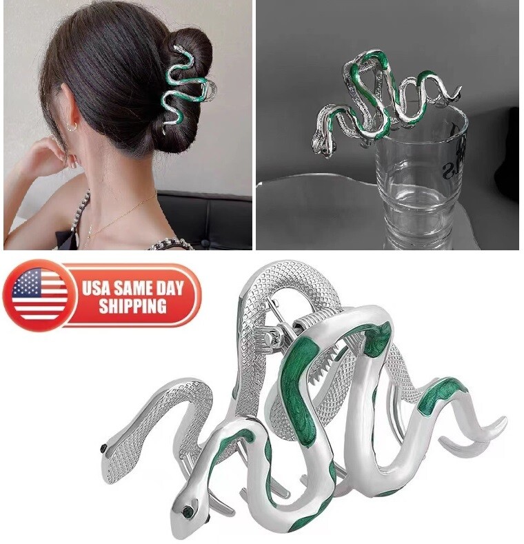 Snake Design Big Hair Claws Clips Halloween Gothic Women Hair Accessories Gift