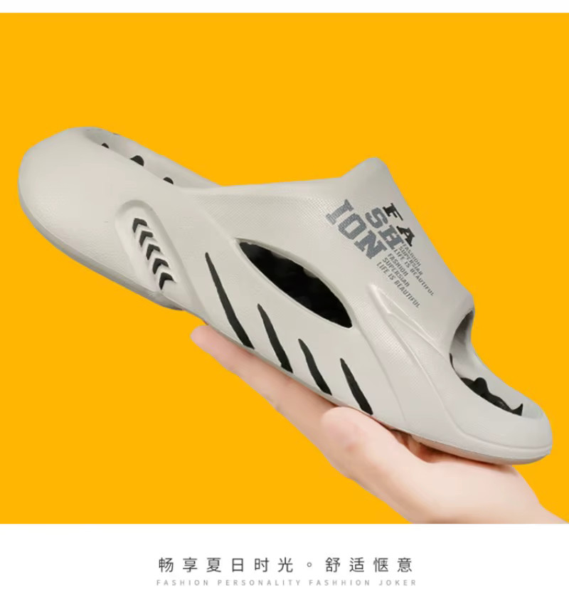 Men’s Summer Massage Slippers EVA Soft Sole Beach Slides Shoes Outdoor Gym Gift