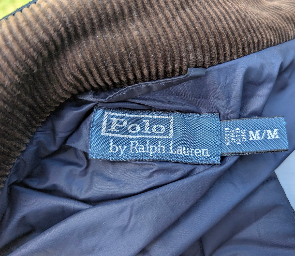 Ralph Lauren Polo Quilted Field/Hunting Vest Men’s Size Medium withCorduroy Trim