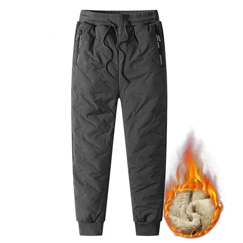 Winter Sweatwear Men Plush Thick Fleece Sweatpant Lambswool Thermal Trousers