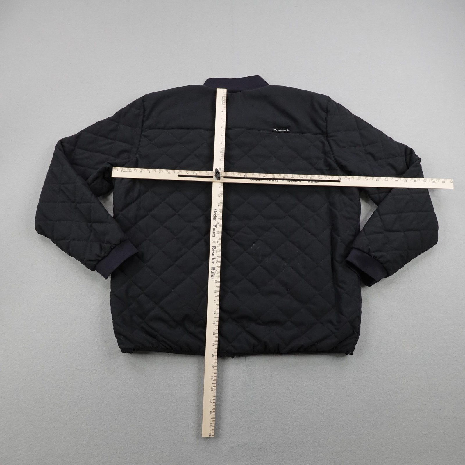 Truewerk Jacket Mens 2XL Black Edo Puffer Quilted Bomber Insulated Work Coat