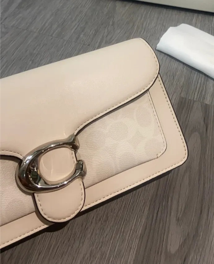 COACH C1032 Tabby Shoulder Bag 26 Signature Canvas White Chalk Outlet New