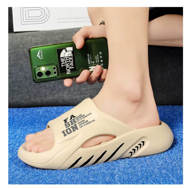 Men’s Summer Massage Slippers EVA Soft Sole Beach Slides Shoes Outdoor Gym Gift