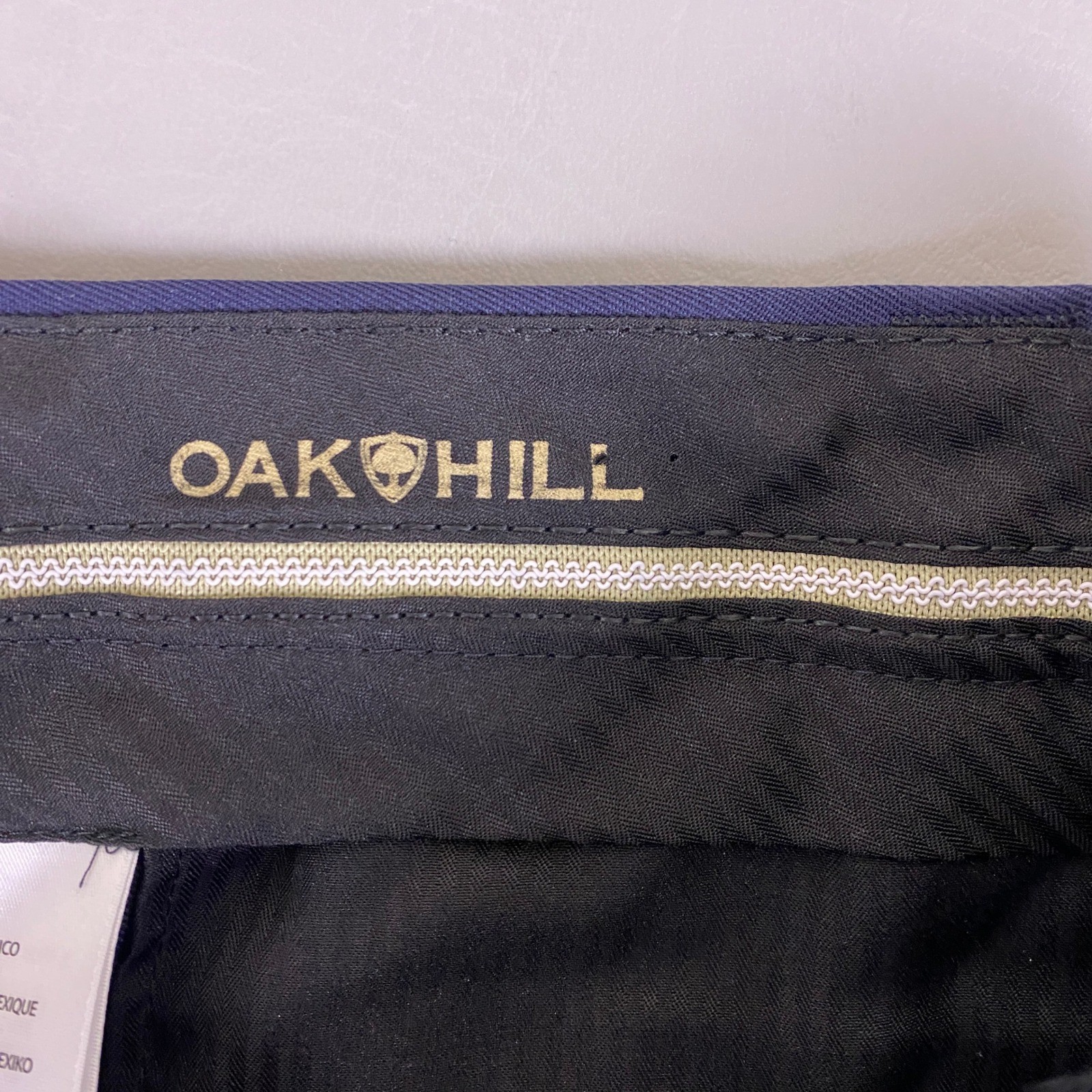 Oak Hill Dress Slacks Men’s 48×28 Big and Tall DXL Navy Blue Flat Front Trousers